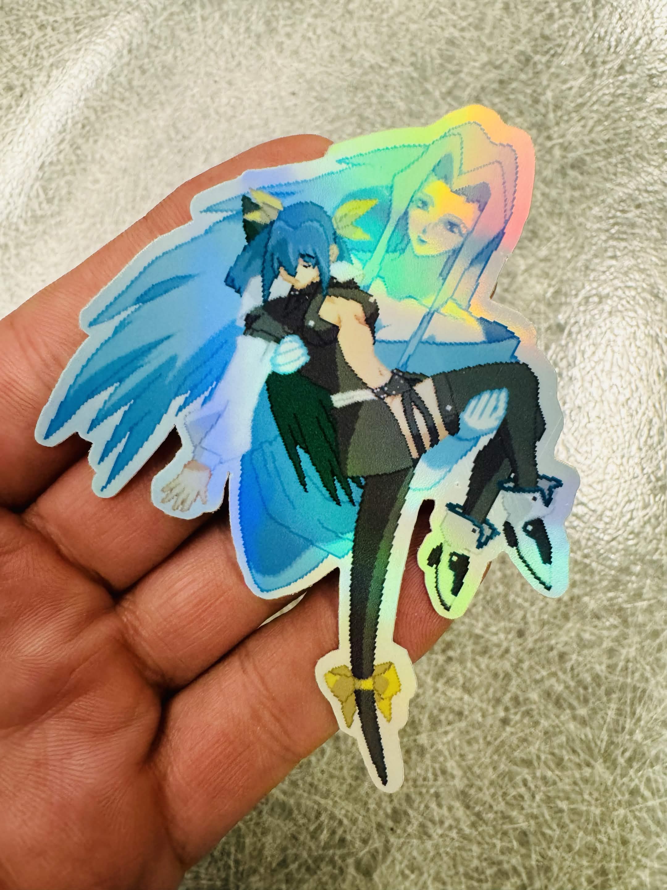 Dizzy Holographic Pixel Vixen Sticker #60 - Pixel X