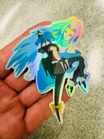 画像をギャラリービューアに読み込む, Dizzy Holographic Pixel Vixen Sticker #60 - Pixel X
