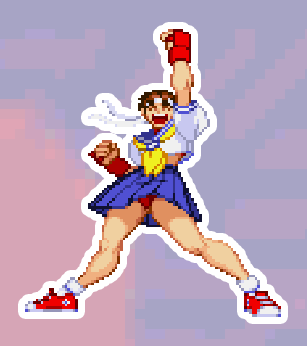 Sakura Pixel Vixen Sticker #9