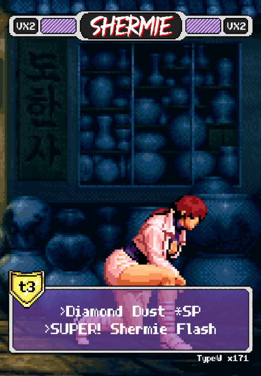 Shermie Pixel Vixen Action Card #35