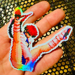 Load image into Gallery viewer, Shermie Holographic Pixel Vixen Sticker  #44
