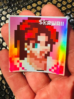 Load image into Gallery viewer, Kazumi Holographic $KAWAII Sticker
