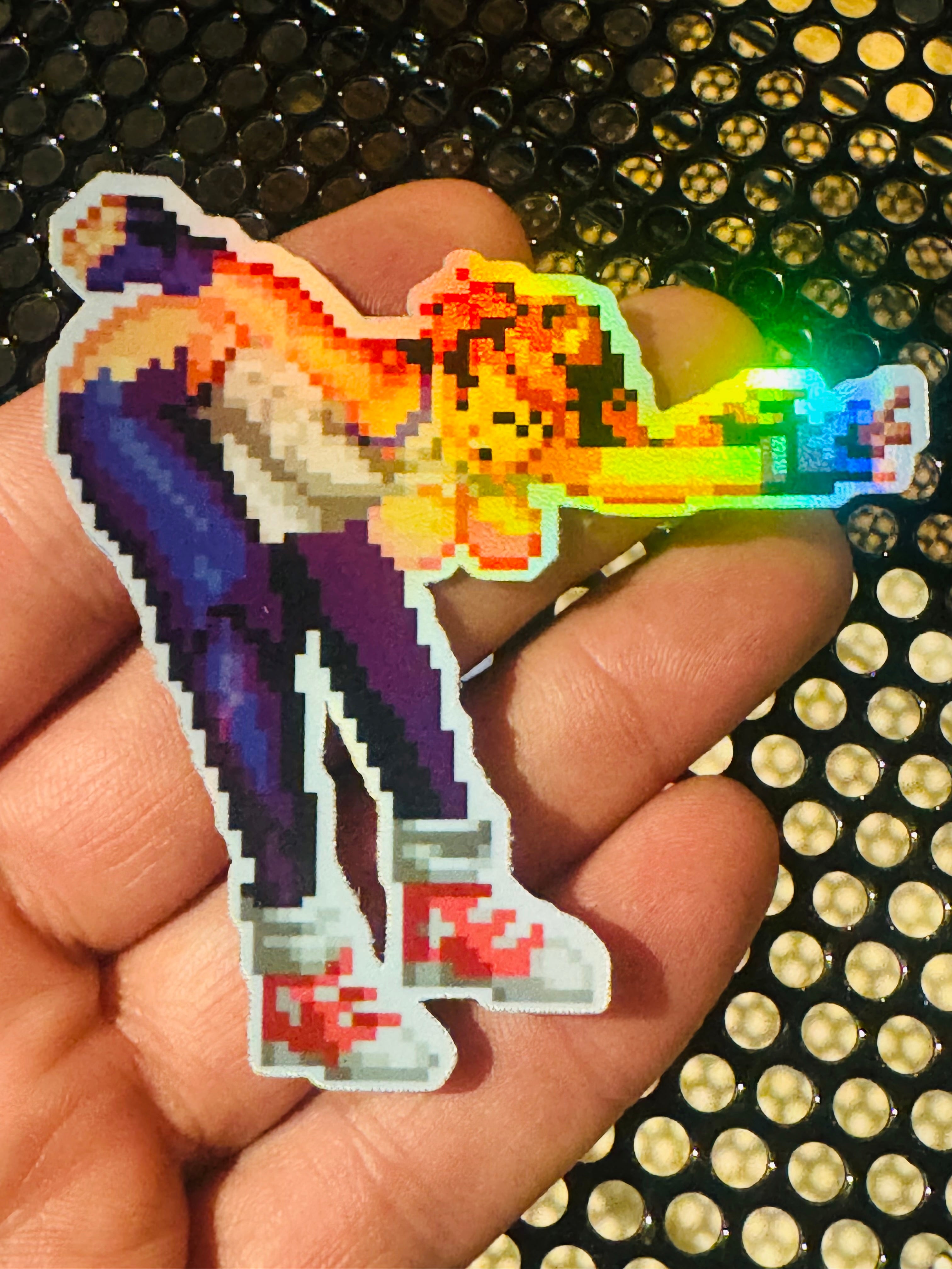 Yuri Sakazaki Pixel Vixen Sticker #33