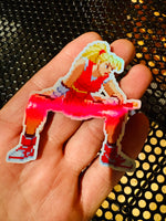 Load image into Gallery viewer, Maki Holographic Pixel Vixen Sticker #49
