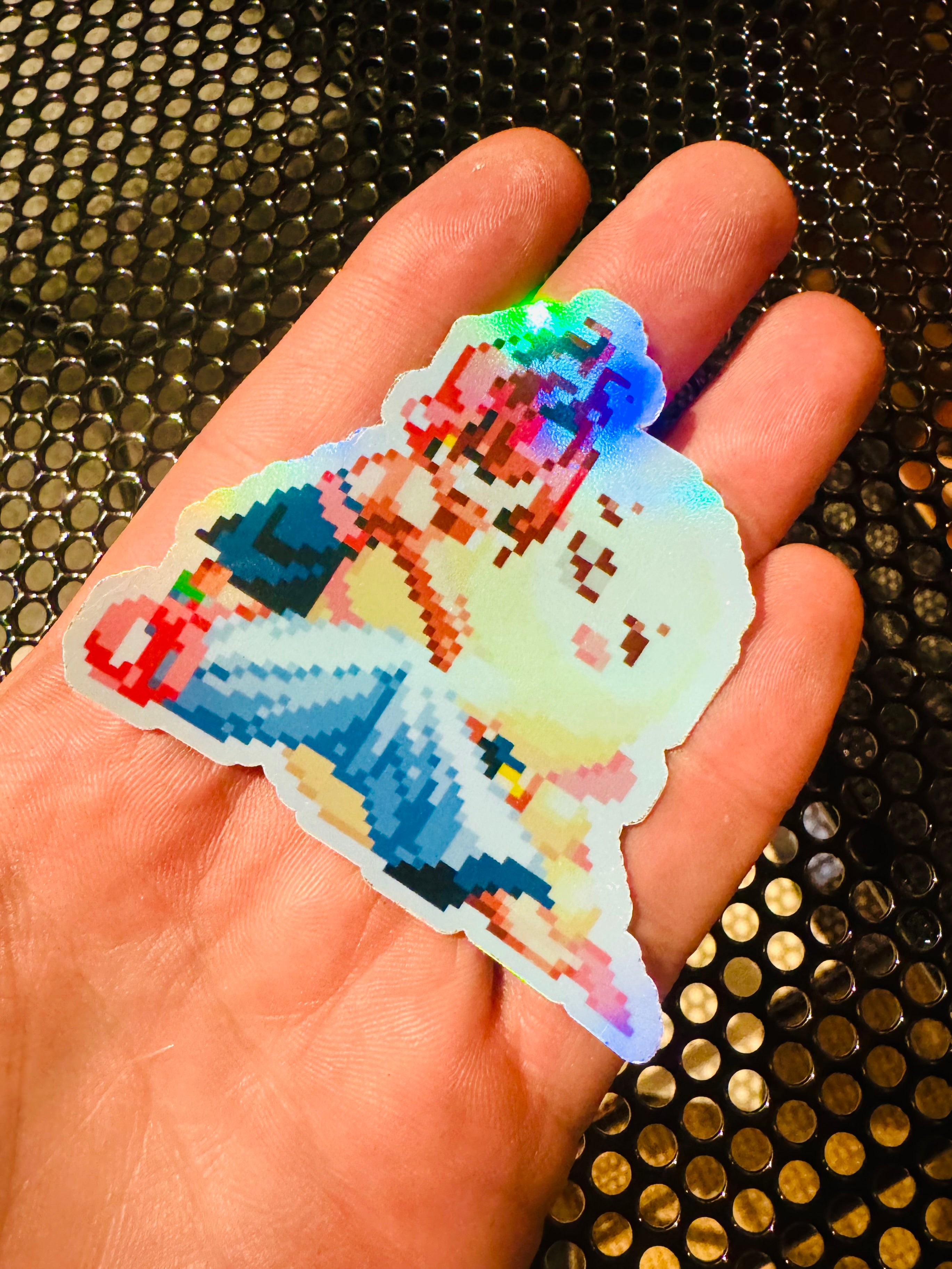 Momoko Pixel Vixen Holographic Sticker #37