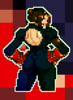 画像をギャラリービューアに読み込む, Juli Street Fighter Alpha 3 Holographic Pixel Vixen Sticker #54 - Pixel X
