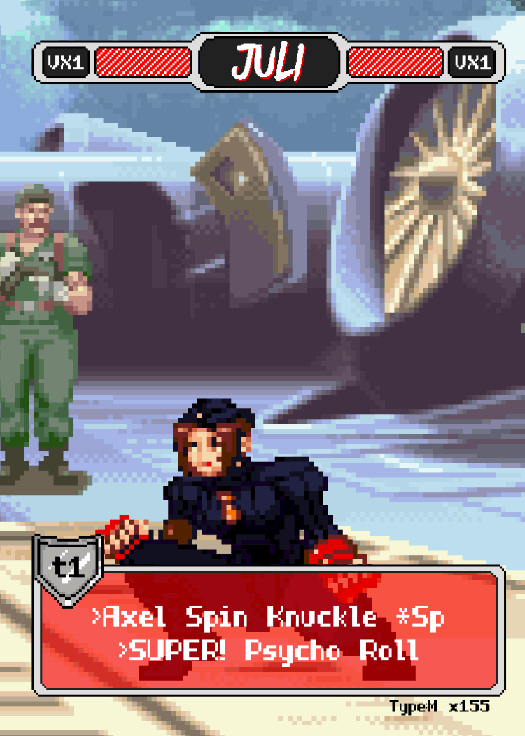 Juli Pixel Vixen Action Card #20