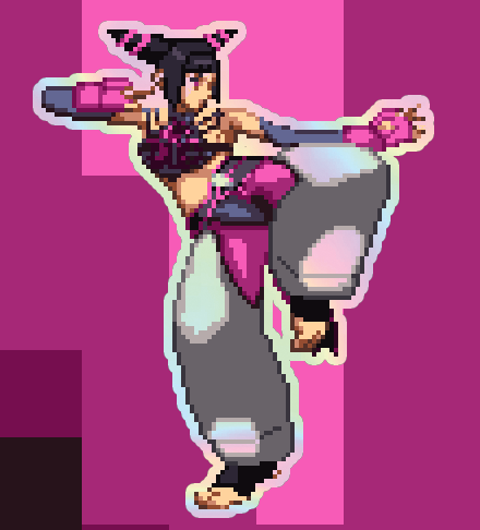 Juri Han Vixen Sticker #19