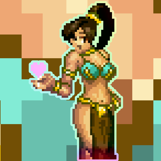 Leia Star Wars Holographic Pixel Vixen Sticker #55 - Pixel X