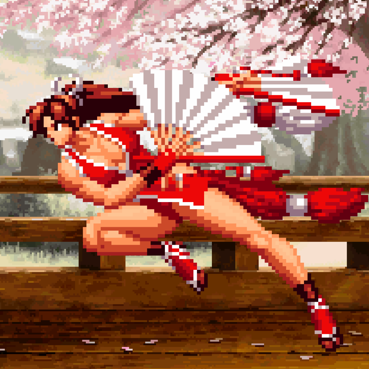 Mai Shiranui Burns Andy - Pixel Vixen #12