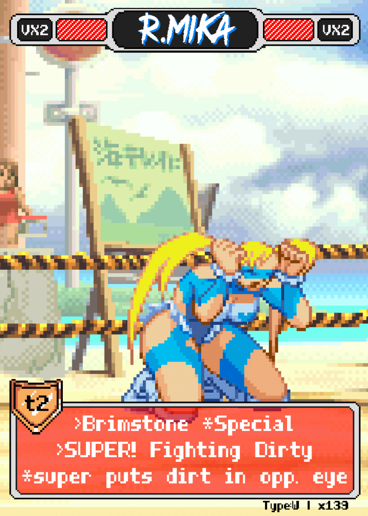 R.Mika Pixel Vixen Action Card #5