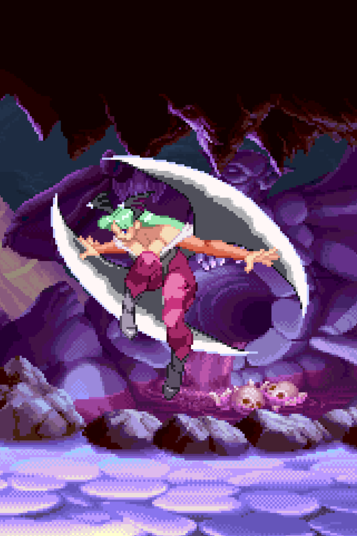 Morrigan Playing With Her Powers - Pixel Vixen Trading Card #29