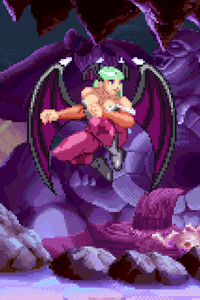 Morrigan Playing With Her Powers - Pixel Vixen Trading Card #29