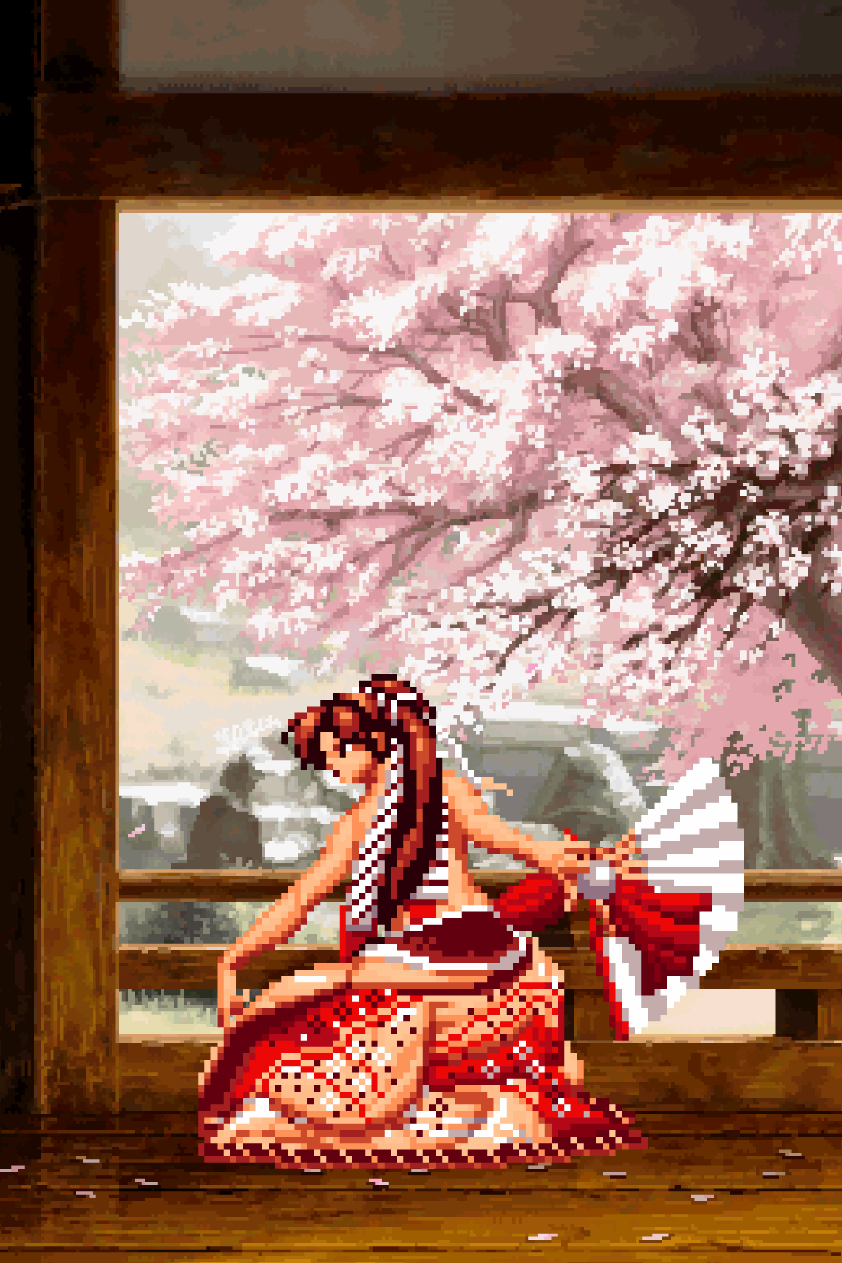 Mai Kimono Strip - Pixel Vixen #61
