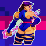 Load image into Gallery viewer, Psylocke Holographic Vixen Sticker #21 - Pixel X
