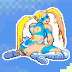 Load image into Gallery viewer, RMika Pixel Vixen Sticker #6
