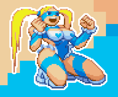 RMika Holographic Pixel Vixen Sticker #36 - Pixel X