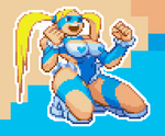 Load image into Gallery viewer, RMika Holographic Pixel Vixen Sticker #36 - Pixel X
