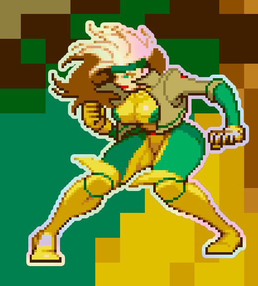 Rogue Holographic Pixel Vixen Sticker #14