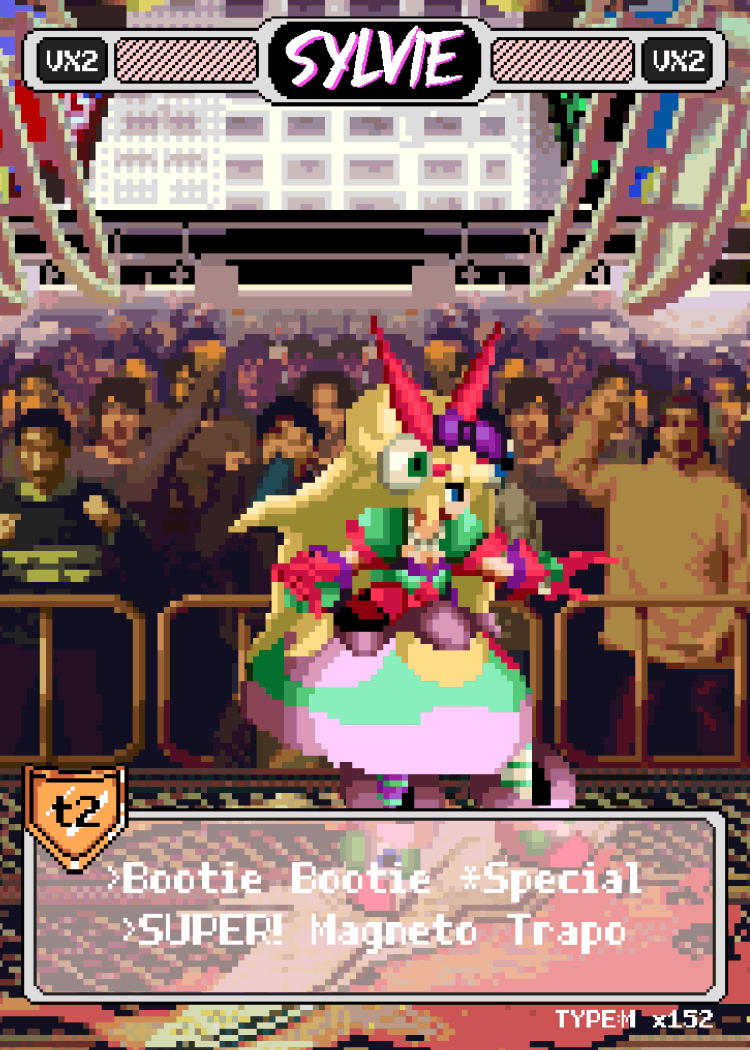 Sylvie Paula Paula Pixel Vixen Action Card #17