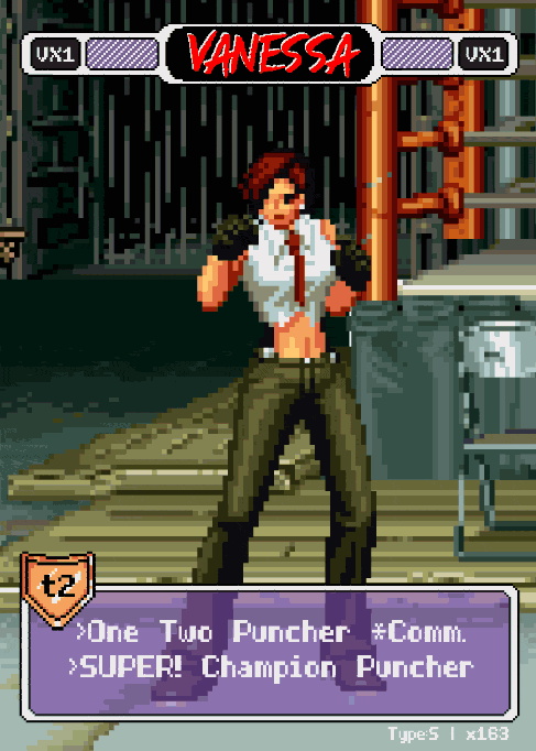 Vanessa Pixel Vixen Action Card #28