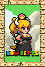 Load image into Gallery viewer, Bowsette Mario Pixel Art Holographic Sticker #1
