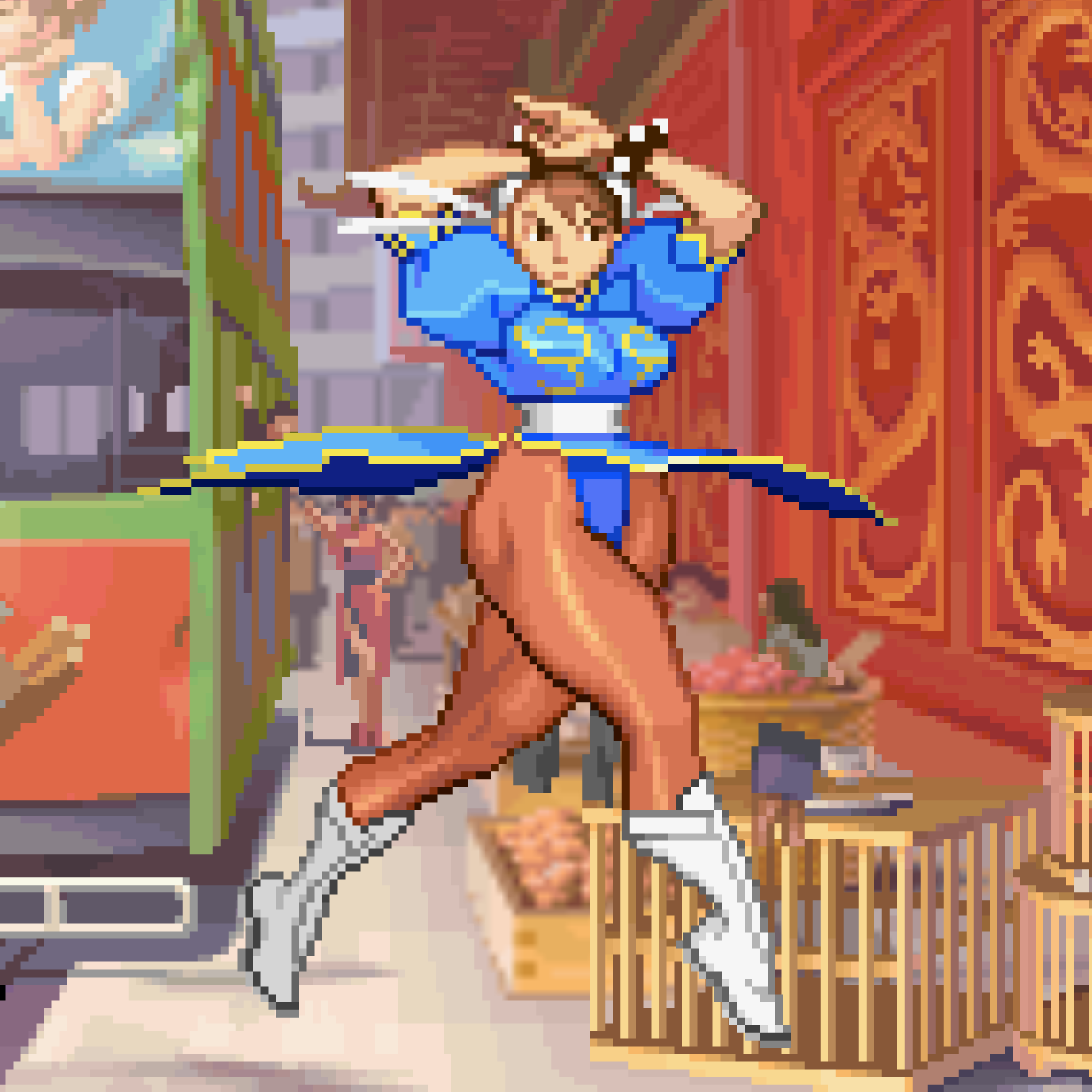 Chun Li Spinning Bird - Pixel Vixen #101