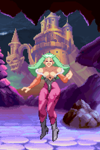 Morrigan Jump For Joy - Pixel Vixen #99